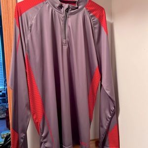 Mens 1/3 zip long sleeve